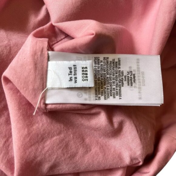 Ted Baker Solyane Pink Bow-Detail Poplin Cotton Shift Dress Size 4 TB Size 1 - Picture 14 of 16
